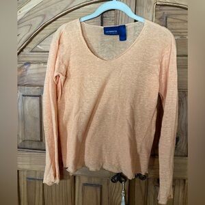 Liz Claiborne Lightweight Orange Long Sleeve Top S